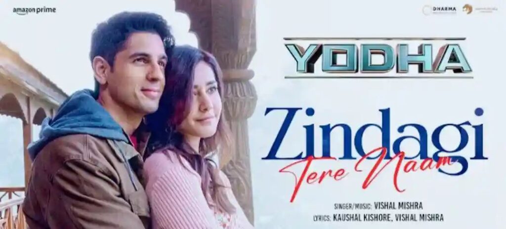 Zindagi Tere Naam Lyrics - Yodha | Vishal Mishra